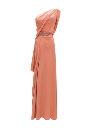 Gemy Maalouf one-shoulder draped maxi dress - Orange