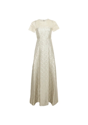 Max Mara jacquard maxi dress - Blue