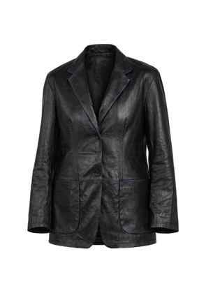 Giorgio Brato x Jade button-up leather jacket - Black