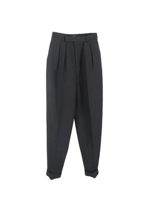 Celine Pre-Owned pleated tapered trousers - Black