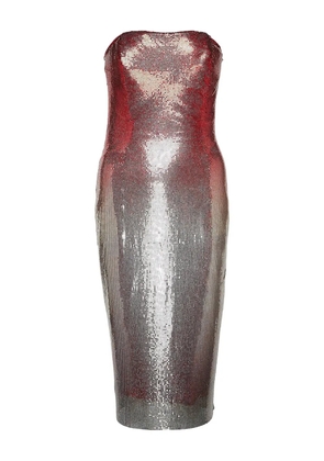 Rabanne Naomi chainmail ombre dress - Red