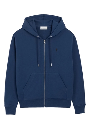 AMI Paris Ami de Coeur zipped hoodie - Blue