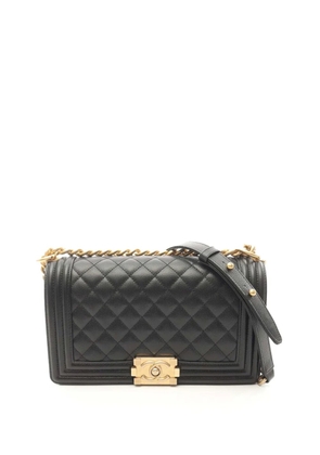 CHANEL Pre-Owned 2021-2026 Medium Quilted Caviar Boy Flap shoulder bag - Black