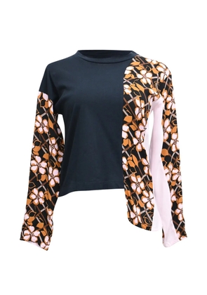 Marni Pre-Owned floral-print long-sleeve T-shirt - Black