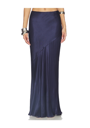 SNDYS Junie Maxi Skirt in Navy. Size L. Also in M, S, XL, XS, XXS.