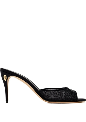 Jennifer Chamandi Guido crystal-embellished sandals - Black