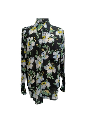Tom Ford Vintage 2021 floral print button-down shirt - Black