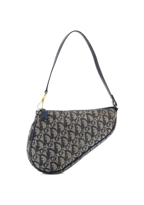 Christian Dior Pre-Owned Vintage Saddle Bag Diorissimo Denim Mini shoulder bag - Blue