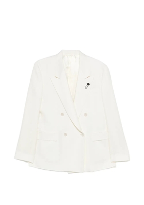 Lardini double-breasted blazer - White