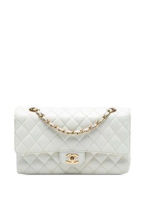 CHANEL Pre-Owned 2003-2004 Medium Classic Caviar Double Flap shoulder bag - White