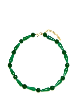 Completedworks beaded-chain necklace - Green