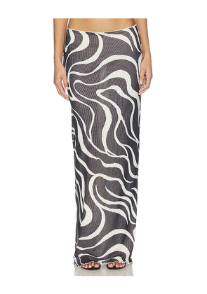 SNDYS Savannah Maxi Skirt in Black. Size L. Also in M, S, XL, XS, XXS.