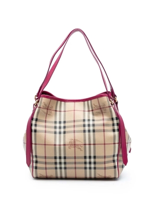 Burberry Pre-Owned 2000-2017 Small Haymarket Check Coated Canvas Canterbury tote bag - Brown