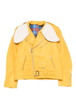 Charles Jeffrey Loverboy Banana biker jacket - Yellow