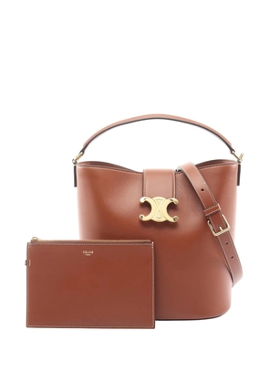Celine Pre-Owned 2010-2026 Medium Smooth Calfskin Louise Bucket Bag handbag - Brown