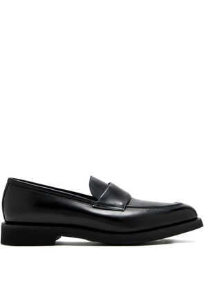Barrett penny-strap leather loafers - Black