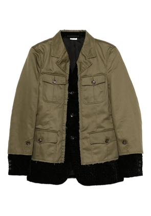 Comme des Garçons Homme Plus layered blazer - Green