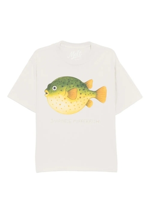 Melt graphic-print T-shirt - Neutrals