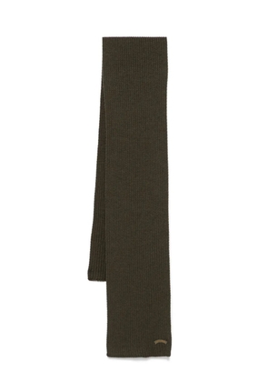 Paul & Shark logo-patch scarf - Green