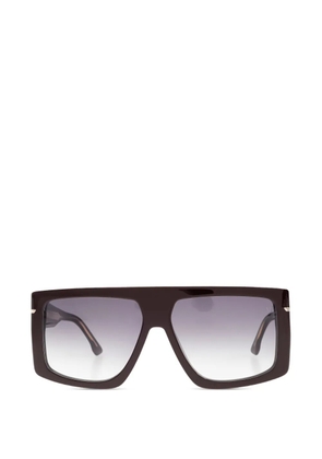 Victoria Beckham Eyewear rectangle-frame sunglasses - Brown