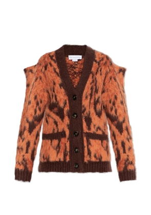 Stella McCartney Cloud Leopard-print cardigan - Orange