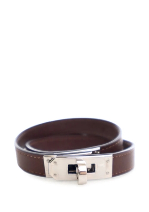 Hermès Pre-Owned 2025 Swift Kelly Double Tour Bracelet costume bracelet - Brown