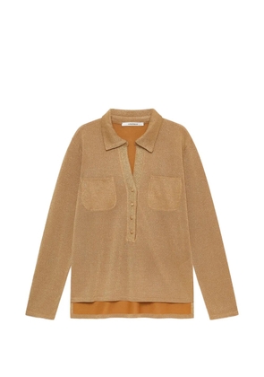 MALIPARMI pocket buttoned polo shirt - Brown