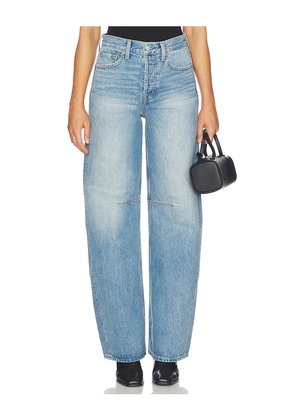 PISTOLA Sydney High Rise Bowed Wide Jeans in Blue. Size 23. Also in 24, 25, 26, 27, 28, 29, 31, 32, 33.