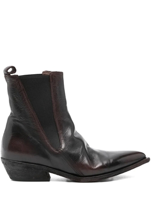 Officine Creative pointed-toe ankle boots - Brown