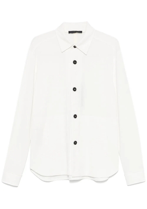 Harris Wharf London honeycomb overshirt - White