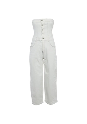 Wear That strapless denim jumpsuit - White