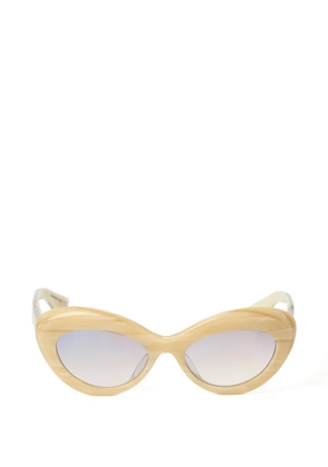 KHAITE oval cat-eye sunglasses - Neutrals