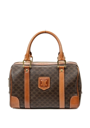 Celine Pre-Owned 1990s Macadam-print top-handle bag - Brown
