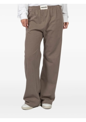 FREEDÉR elastic-waistband track pants - Brown