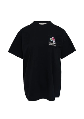 Mardi Mercredi Les Petites flower-patch T-shirt - Black