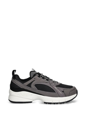 Armani Exchange lace-up panelled sneakers - Grey