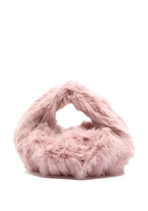 Jakke Greta faux-fur tote bag - Pink