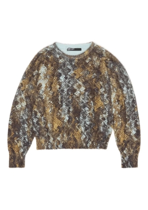 Bimba y Lola snakeskin-pattern sweater - Brown