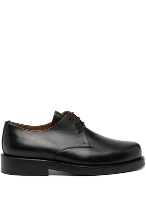 Junya Watanabe MAN lace-up leather derby shoes - Black