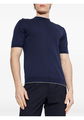 Eleventy ribbed short-sleeve T-shirt - Blue