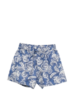 SANDRO paisley-print shorts - Blue