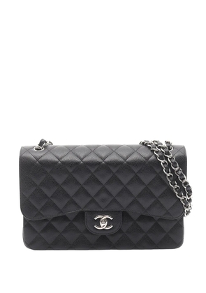 CHANEL Pre-Owned 2014-2015 Jumbo Classic Caviar Double Flap shoulder bag - Black
