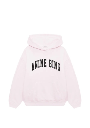 ANINE BING Harvey logo-detail hoodie - Pink