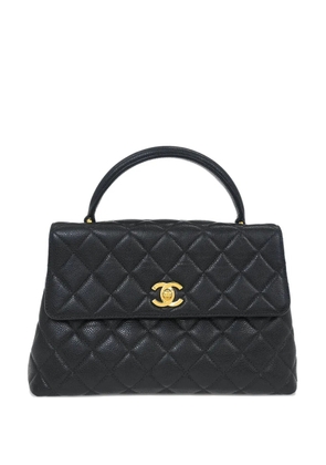 CHANEL Pre-Owned 1997 Kelly diamond-quilted tote bag - Black
