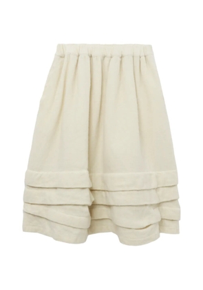 Comme Des Garçons Girl ruffled midi skirt - Neutrals