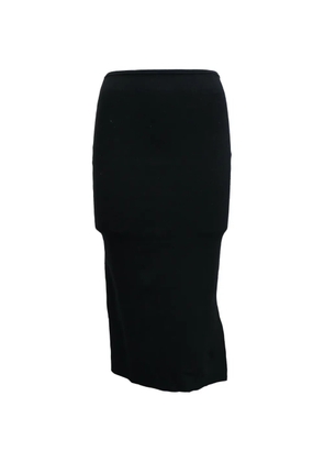 JOSEPH knitted slit midi skirt - Black