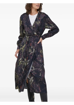 Mos Mosh belted printed midi dress - Black