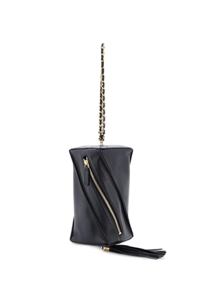 CHANEL Pre-Owned Metiers d'Art Rectangle with Chain Quilted Calfskin Small clutch bag - Black