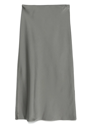 Patrizia Pepe satin midi skirt - Grey