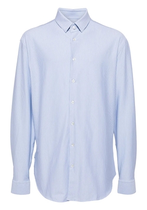 Giorgio Armani striped slim-fit shirt - Blue
